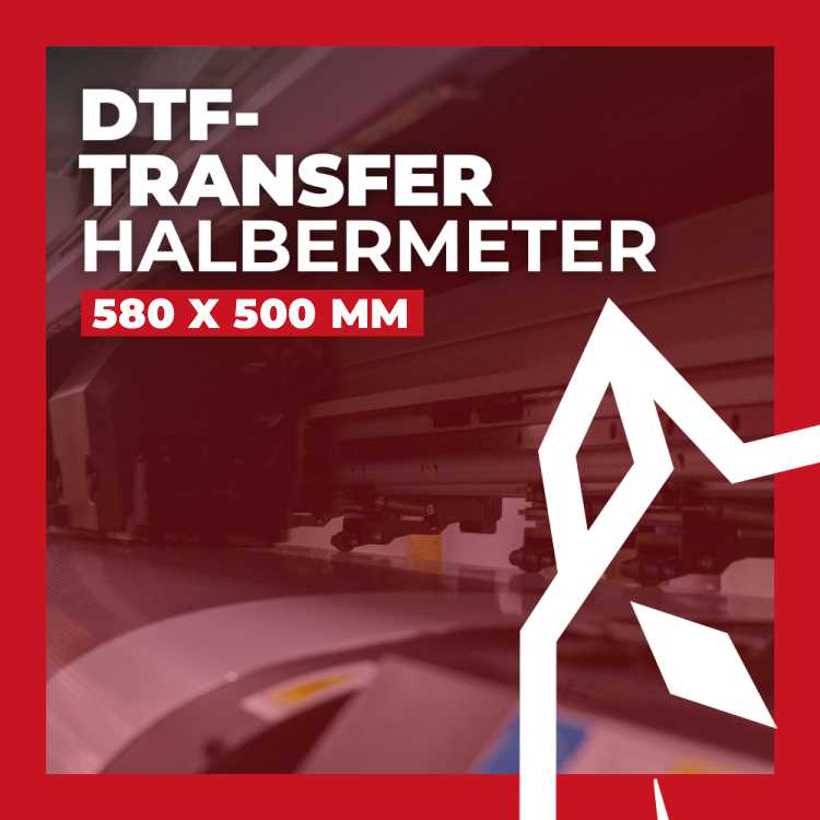 DTF-Transfer - HALBERMETER 580 x 500 mm