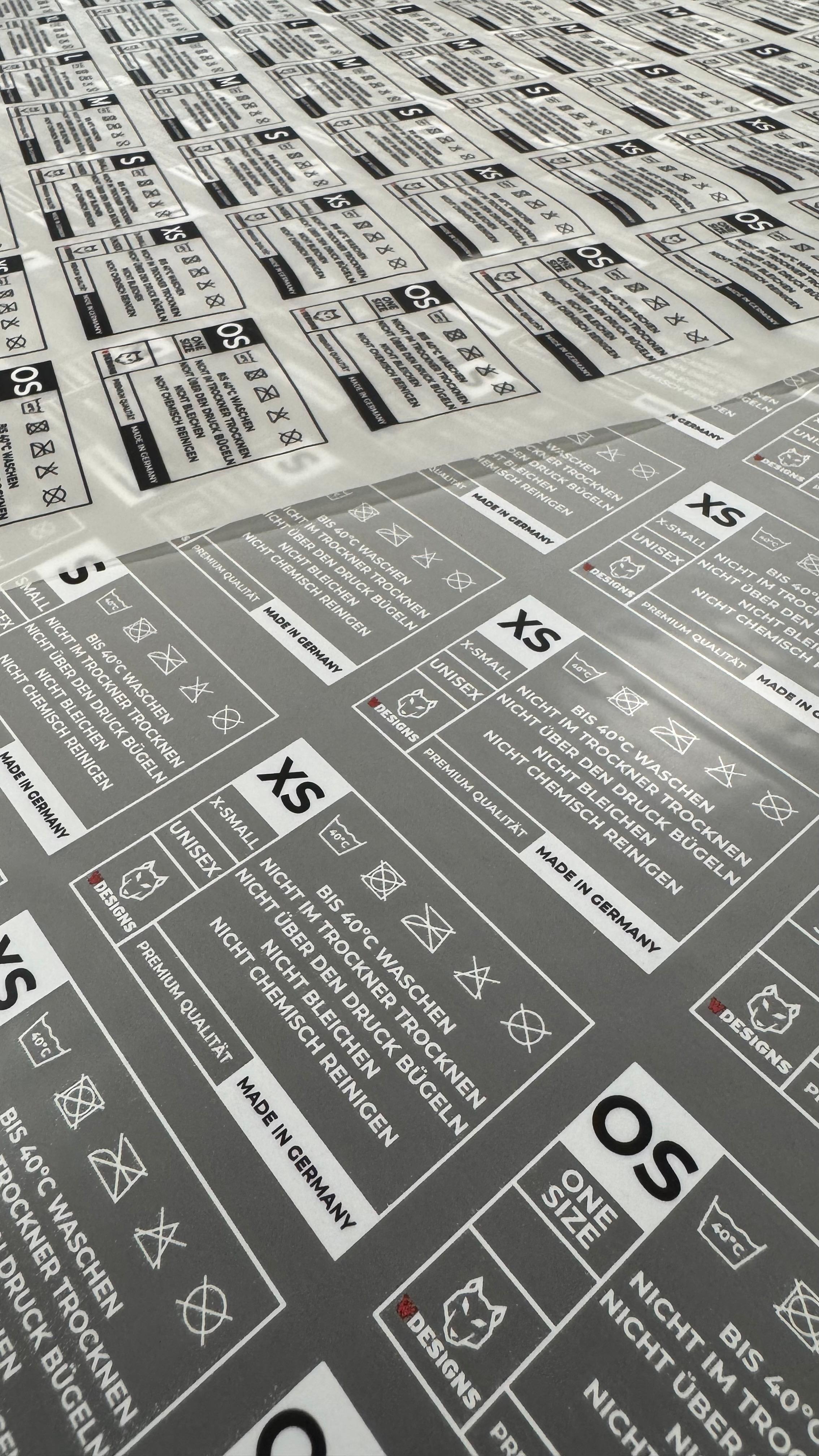 Set 50x DTF-Nackenlabel 45 x 70 mm