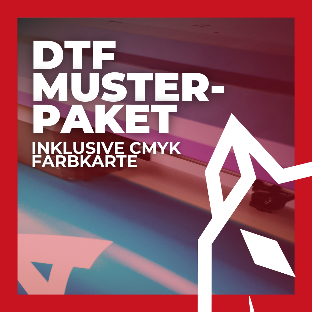 DTF Muster-Paket inklusive CMYK Farbkarte